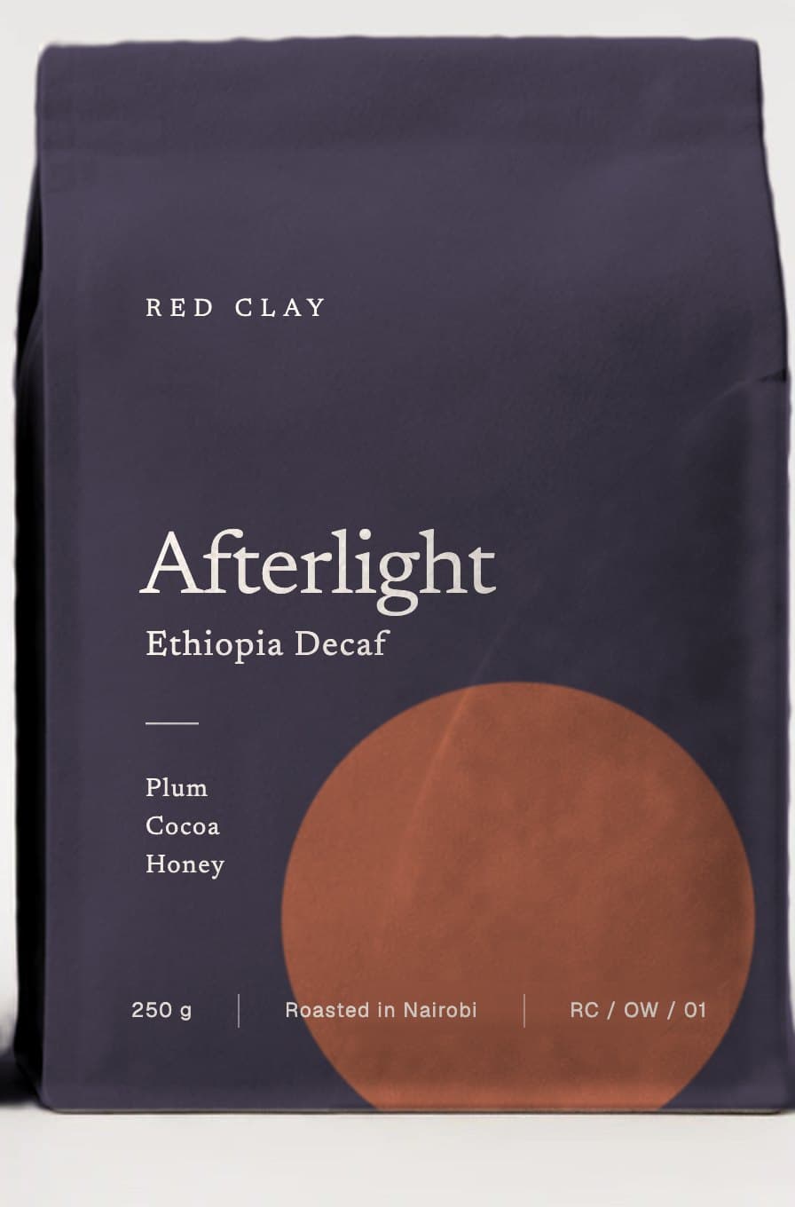 Afterlight coffee bag, front.