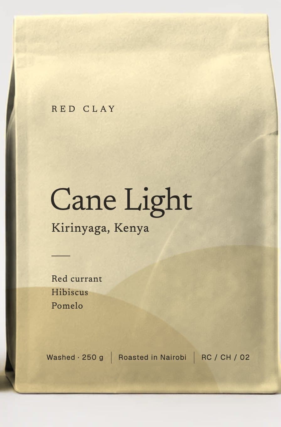 Cane Light coffee bag, front.