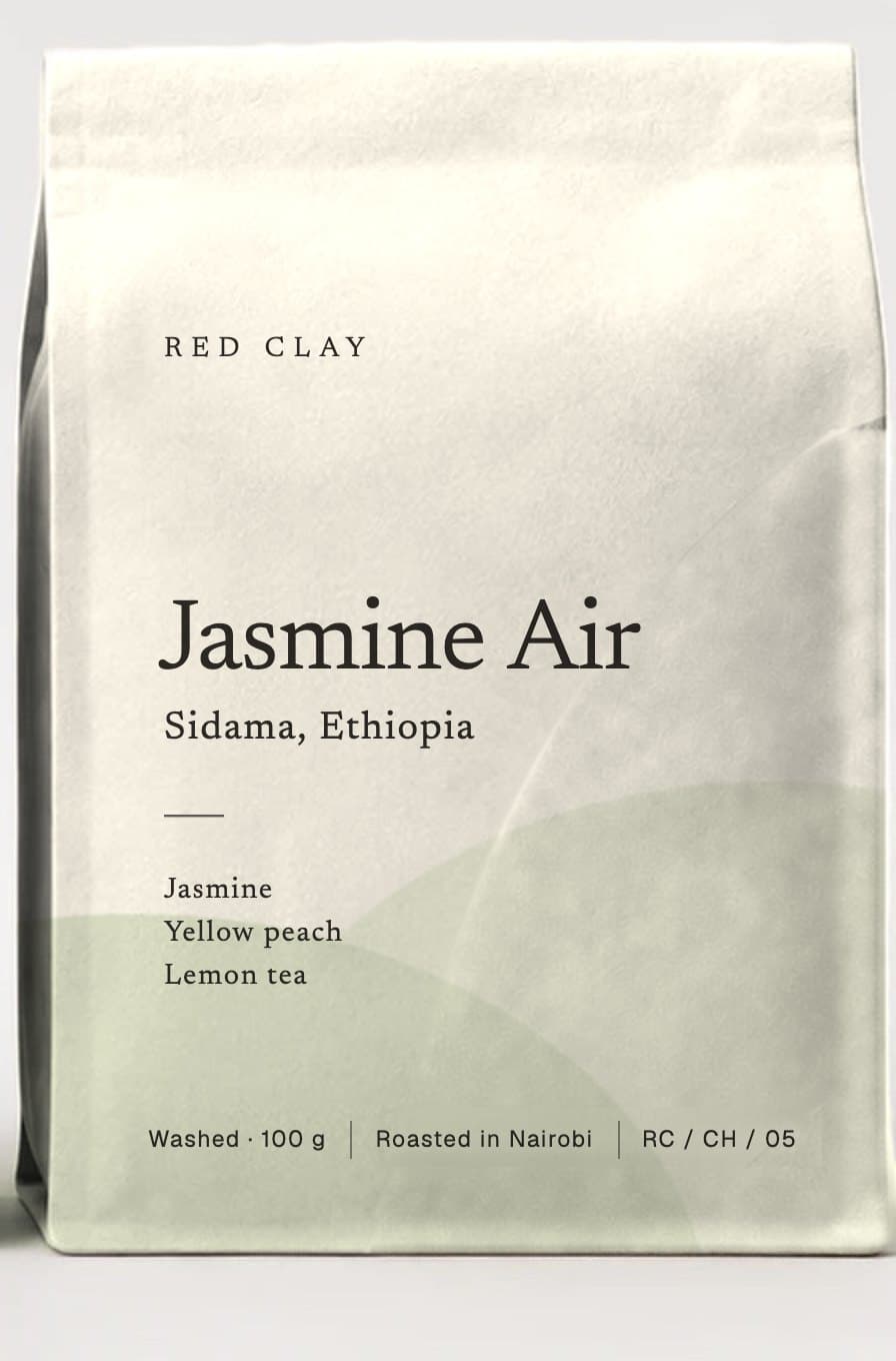 Jasmine Air coffee bag, 100 g, front.
